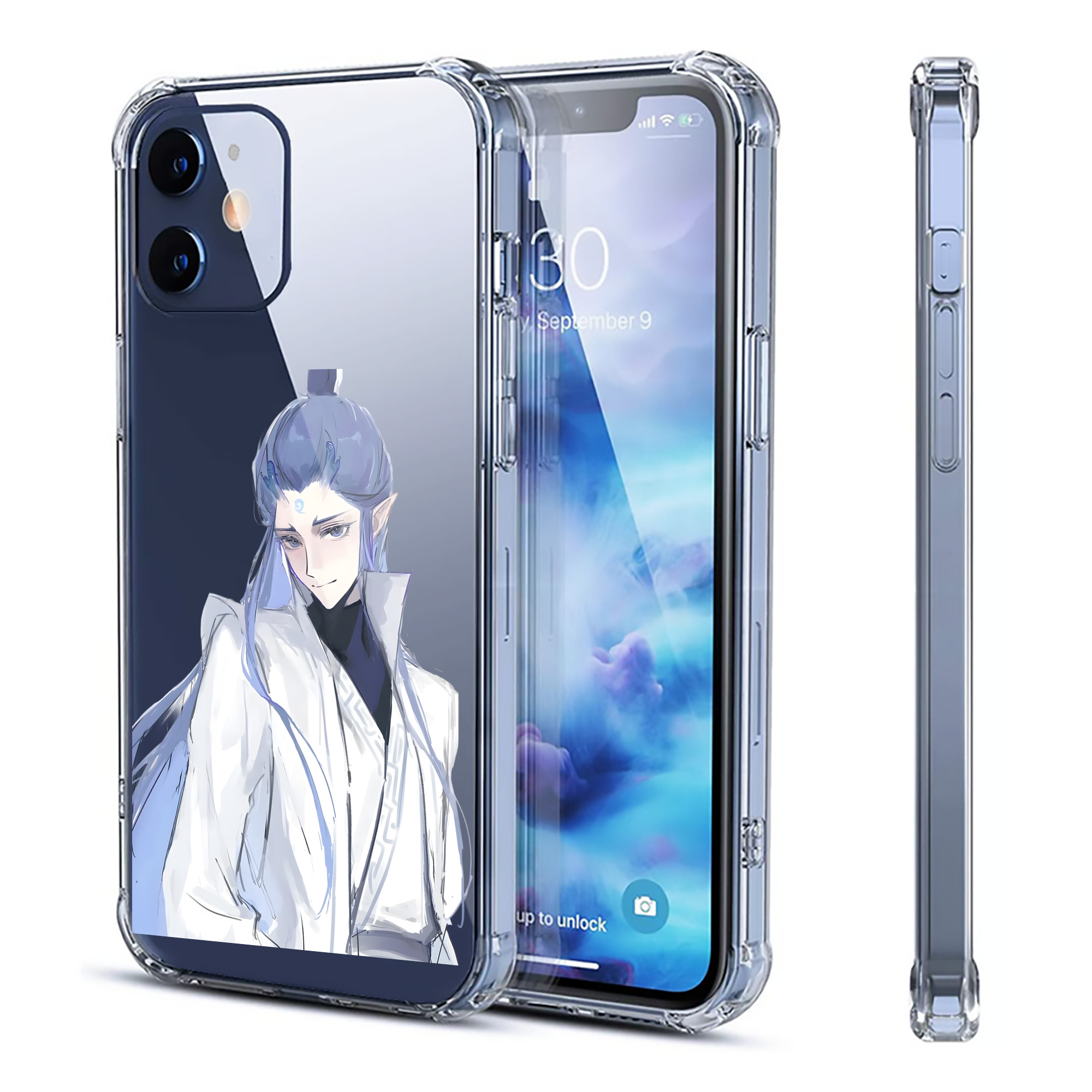 （画像用） Ne Zha 2 ナタ 魔童の大暴れ 【iPhone 12シリーズ対応】透明スマホケース（クリアソフトケース）